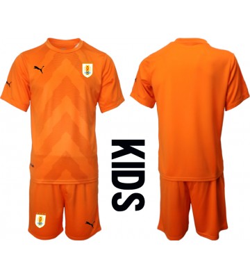 Uruguay Keeper Bortedraktsett Barn VM 2022 Kortermet (+ Korte bukser)